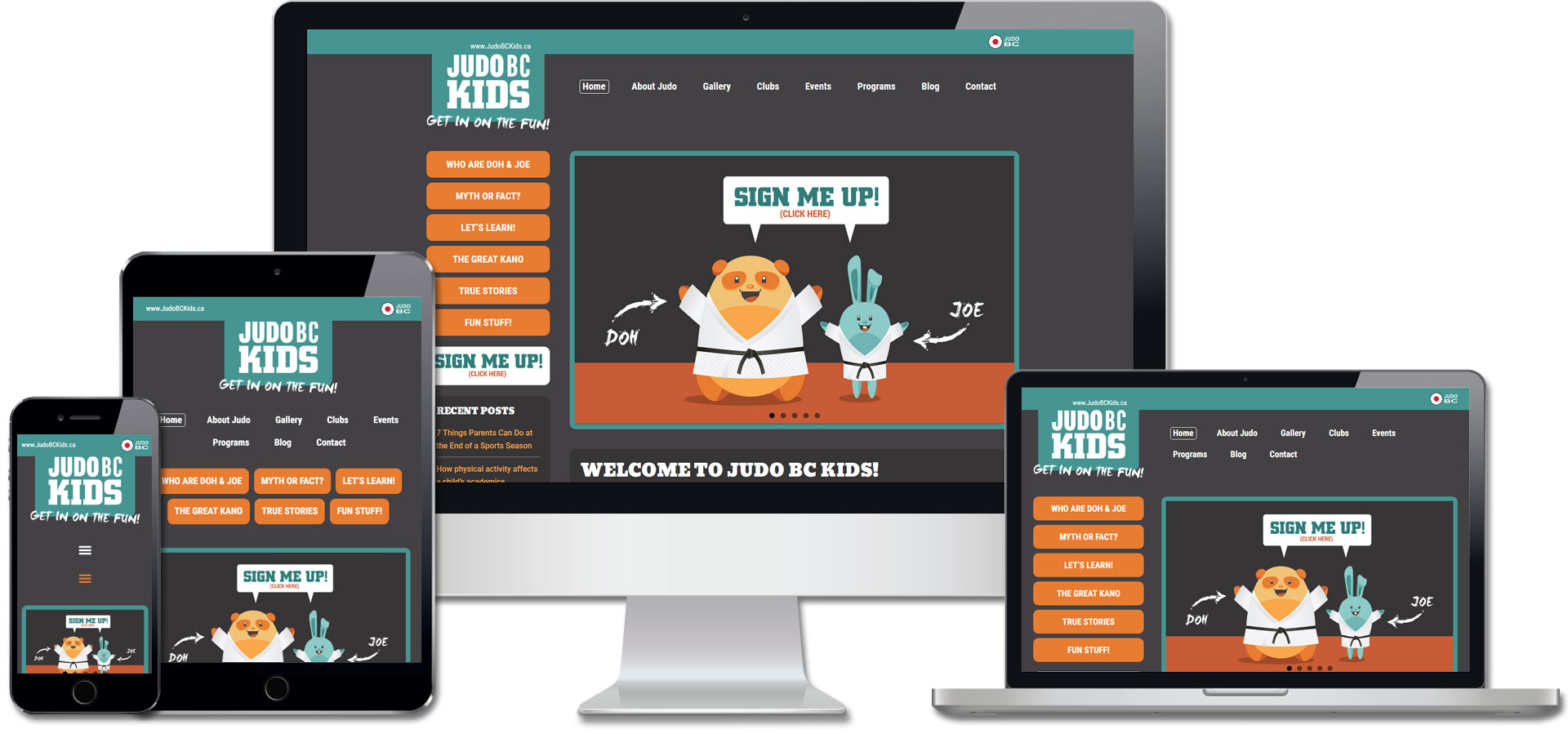 Judo BC Kids Website